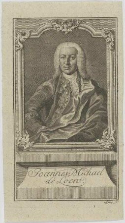 Bildnis des Joannes Michael de Loen
