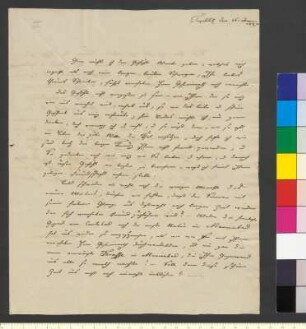 Brief von Levetzow, Amalie Theodore Karoline von an Goethe, Johann Wolfgang von