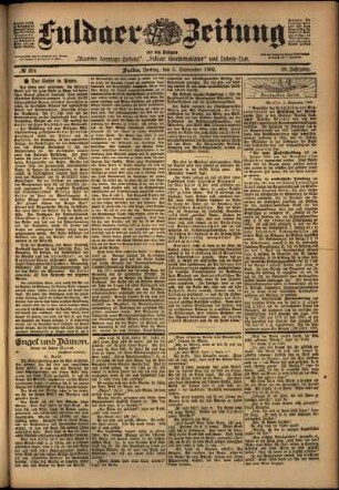 Ausgabe vom Freitag, den 05. September 1902.