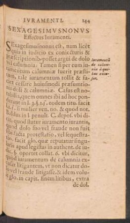 Sexagesimus Nonus Effectus Iuramenti.