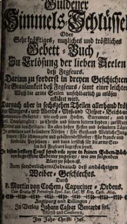 Guldener Himmels-Schlüssel ...