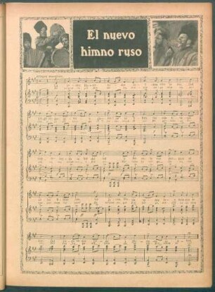 El nuevo himno ruso - [Partitura]