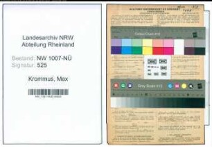 Entnazifizierung Max Krommus , geb. 12.08.1907 (Bauschachtmeister)