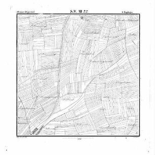 Kartenblatt SW XII 22 Stand 1842