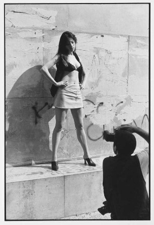 Paris. Fotograf und Model