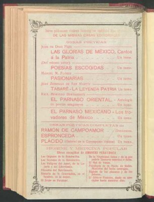 Nuevas publicaciones ricamente ilustradas, con espléndidas tapas en croma de las mismas casas editoriales