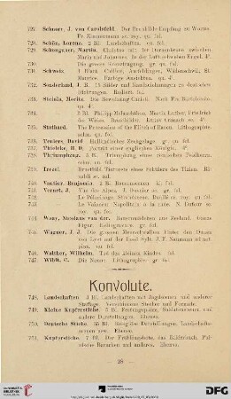 Konvolute (Nr. 748-751)