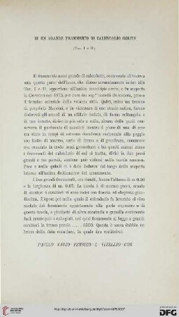 4: Di un grande frammento di calendario Cerite