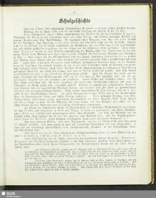 Schulgeschichte