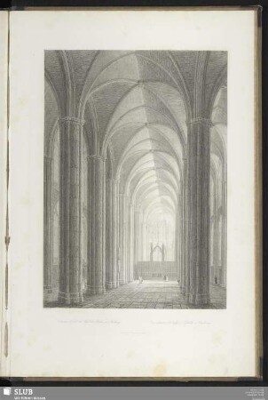 XV. Perspectivische Ansicht des Innern der Kirche