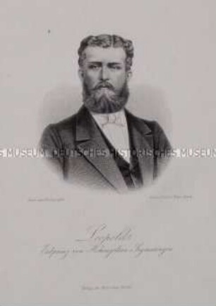 Porträt von Leopold Erbprinz und späterer Fürst von Hohenzollern-Sigmaringen