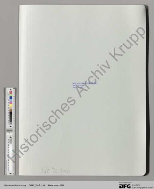 Schreiben von Alfred Krupp an die Prokura u. a. zur Ordnungskontrolle (Abschriften)