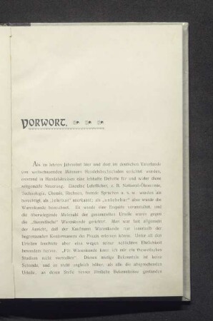 Vorwort.