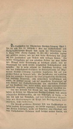 Einleitende Bestimmungen.