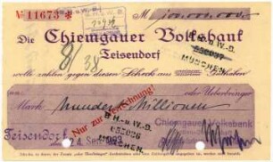 Geldschein / Notgeld, 100 Millionen Mark, 24.9.1923
