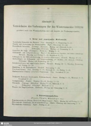 1. Reine und angewandte Mathematik