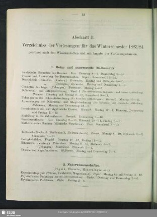 1. Reine und angewandte Mathematik