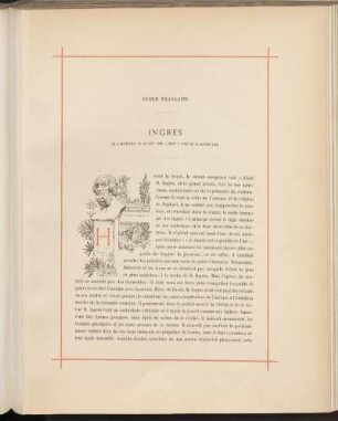 Ingres. Né a Montauban le 29 aout 1780. - Mort a Paris le 14 janvier 1867