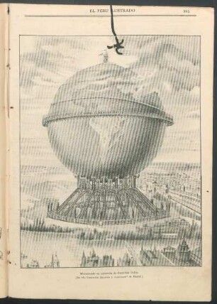[Dibujo del] Monumento en memoria de Cristóbal Colón. : ([Copiado de] "La Ilustración Española y Americana" de Madrid)