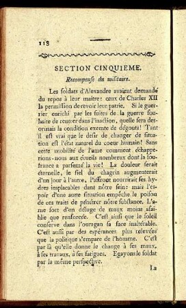 Section Cinquieme.