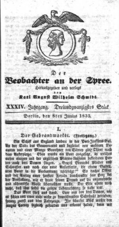 23. Stueck, 8. Juni 1835
