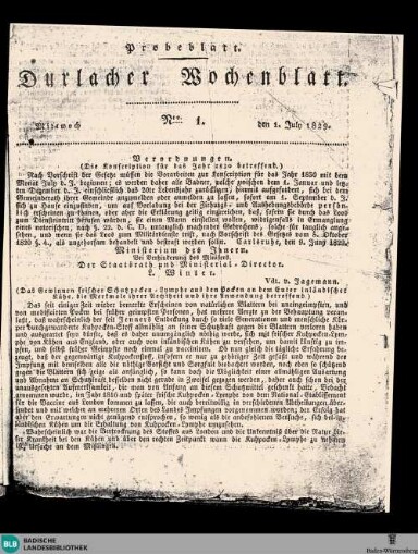 Titelseite einer Zeitung