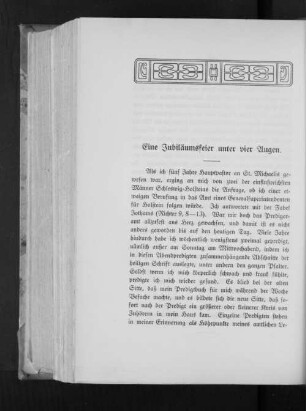 Eine Jubiläumsfeier unter vier Augen.