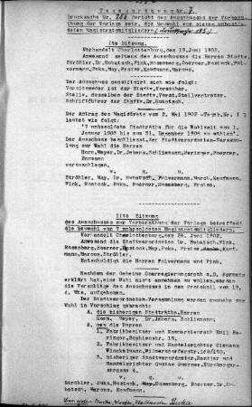 Tages-Ordnung, 25. Juni 1902