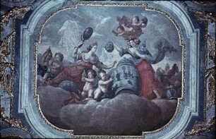 Allegorie auf die Einführung des Porzellans in Europa