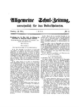 Verordnung vom 15. Mai 1857, die Bildung der Schullehrer im Königreiche Bayern betreffend : (Fortsetzung)