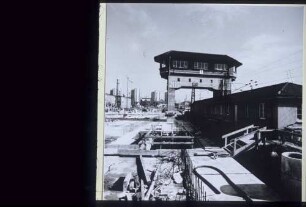 Gleisarbeiten bei Stellwerk 1