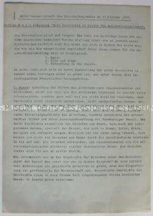Typoskript eines Vortrages im Gauschulungsamt der NSDAP zur Geschichte der Antike