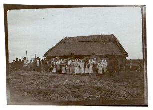 Original-Fotos (doppelt) mit Zensurvermerk 18.11.1916: Nr. 187: Einwohnerapell