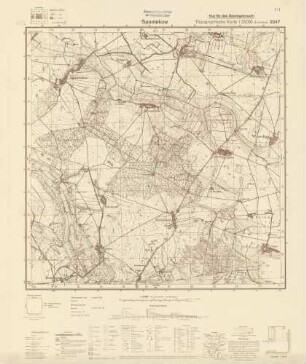 2247 Spantekow, Topographische Karte 1:25000 (4cm - Karte)