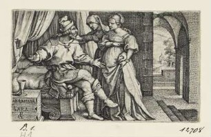 Abraham und Sarah, Blatt 1 der Folge "Geschichte des Abraham"