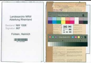 Entnazifizierung Heinrich Fonken , geb. 11.08.1904 (Landwirt)