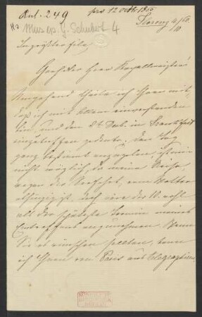 Brief an Unbekannt : 04.10.1860