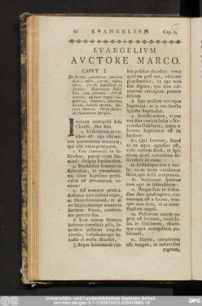 Evangelium Auctore Marco.