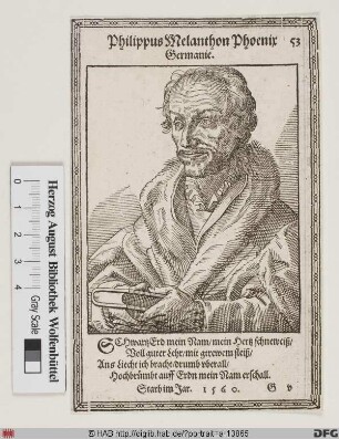 Bildnis Philipp Melanchthon (eig. Schwarzerdt)