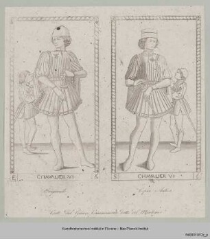 Ein Cavaliere der sog. Tarock-Karten des Mantegna