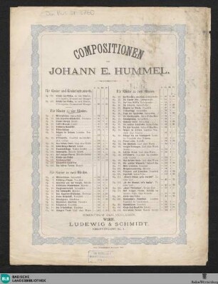 Schlummerlied : für Klavier zu vier Händen; op. 136