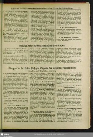 Wegweiser durch die hiesigen Organe der Sozialversicherungen