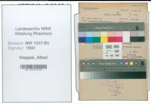 Entnazifizierung Alfred Kleppek , geb. 07.06.1905 (Techn.Angestellter)