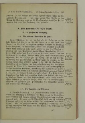 B. Die Revolution von 1848
