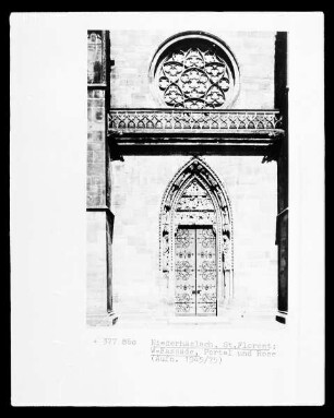 Ehemalige Stiftskirche Saint-Florent / Stiftskirche Saint-Jean Baptiste / Sankt Johannes Baptista / Sankt Florentius — Portal