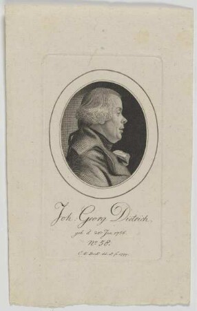 Bildnis des Joh. Georg Dietrich