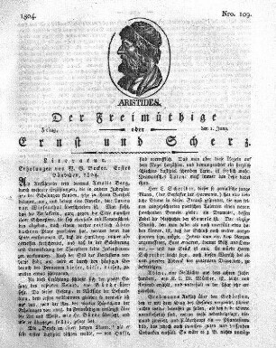Nro. 109., Freitag den 1. Juny