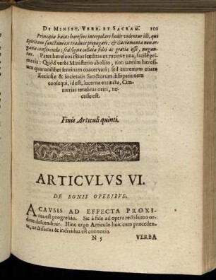 Articulus VI. De Bonis Operibus.