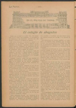 En el palacio de Themis : El colegio de abogados
