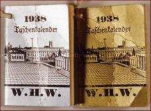 WHW-Abzeichen, Taschenkalender, Straßensammlung im Gau München-Oberbayern vom November 1937, durchgeführt von der NS-Frauenschaft